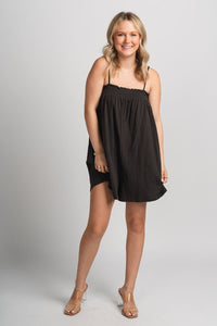 Z Supply Baines romper vintage black - Z Supply Romper - Z Supply Tees & Tanks at Lush Fashion Lounge Trendy Boutique Oklahoma City