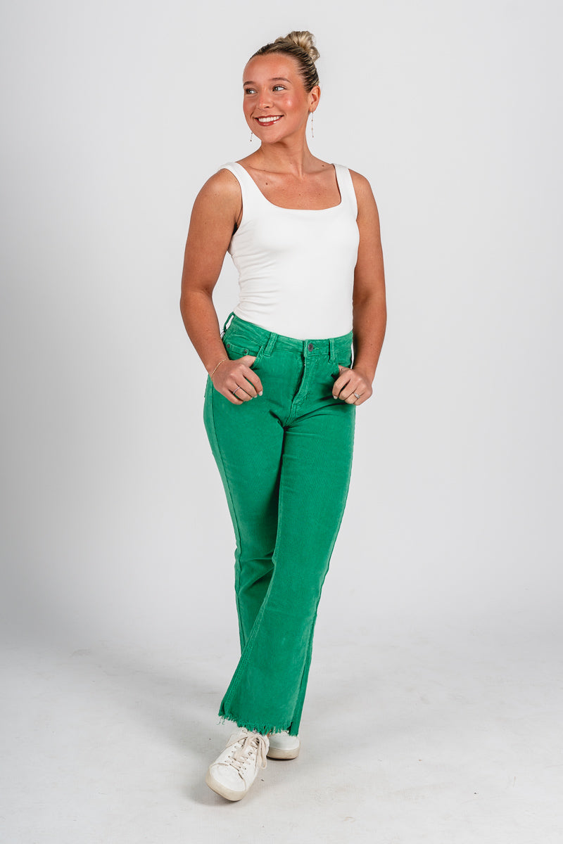 Corduroy flare pants green | Lush Fashion Lounge: women's boutique pants, boutique women's pants, affordable boutique pants, women's fashion pants