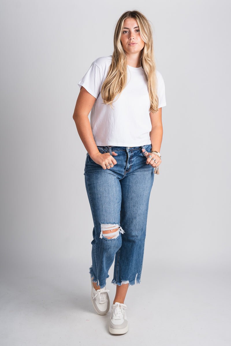 Lovervet high rise dad jeans top notch | Lush Fashion Lounge: boutique women's jeans, fashion jeans for women, affordable fashion jeans, cute boutique jeans