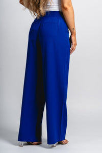 Wide leg pants royal blue - Trendy OKC Thunder T-Shirts at Lush Fashion Lounge Boutique in Oklahoma City