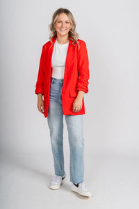 Boyfriend blazer red – Fashionable Jackets | Trendy Blazers at Lush Fashion Lounge Boutique in Oklahoma City