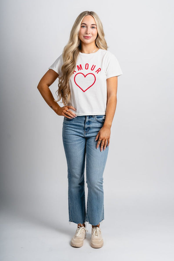 Z Supply Amour tourist tee sea salt | Trendy Tops - Lush Fashion