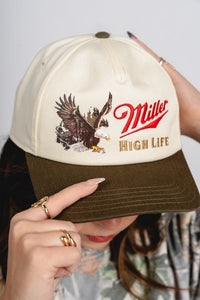 Miller High Life roscoe hat ivory - Trendy Gifts at Lush Fashion Lounge Boutique in Oklahoma City