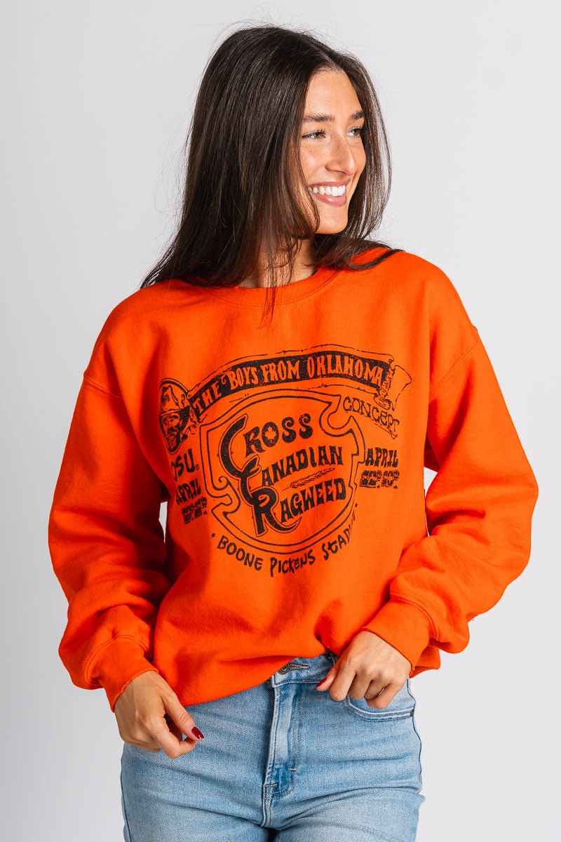 CCR Boys from Oklahoma sweatshirt orange