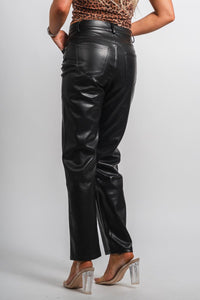 Faux leather pants black | Lush Fashion Lounge: women's boutique pants, boutique women's pants, affordable boutique pants, women's fashion pants