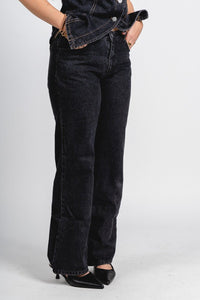 Low rise wide leg jeans black | Lush Fashion Lounge: boutique women's jeans, fashion jeans for women, affordable fashion jeans, cute boutique jeans