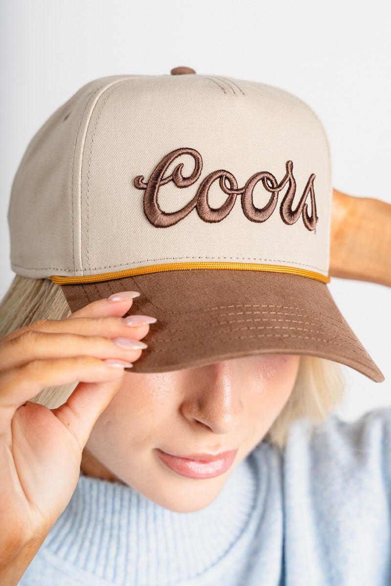Coors Scottie hat light khaki/brown - Trendy Gifts at Lush Fashion Lounge Boutique in Oklahoma City