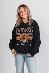 OSU OSU Cowboys pep rally sweatshirt black Sweatshirt | Lush Fashion Lounge Trendy Oklahoma State Cowboys Apparel & Cute Gameday T-Shirts