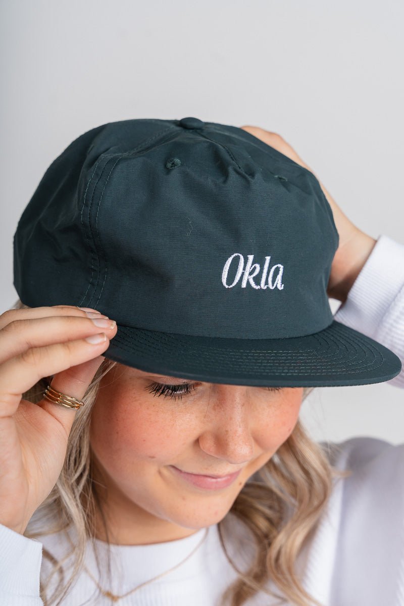 Okla pool hat pine green - Trendy Hats at Lush Fashion Lounge Boutique in Oklahoma City