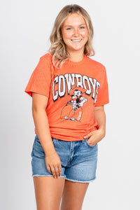 OSU OSU Cowboys Pete unisex t-shirt orange T-shirt | Lush Fashion Lounge Trendy Oklahoma State Cowboys Apparel & Cute Gameday T-Shirts