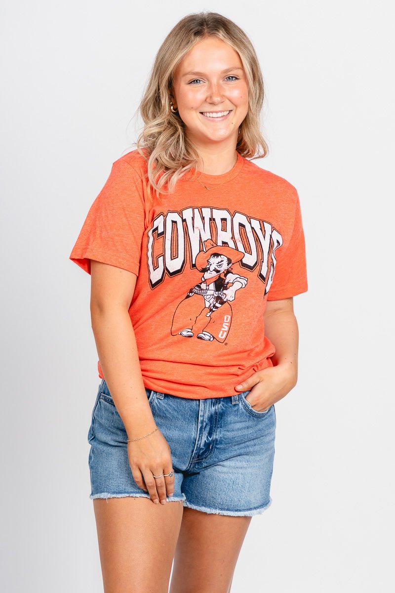 OSU OSU Cowboys Pete unisex t-shirt orange T-shirt | Lush Fashion Lounge Trendy Oklahoma State Cowboys Apparel & Cute Gameday T-Shirts
