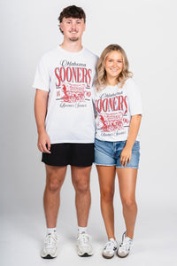 OU OU Sooners schooner 1890 unisex t-shirt white T-shirt | Lush Fashion Lounge Trendy Oklahoma University Sooners Apparel & Cute Gameday T-Shirts