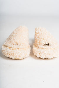 Frost fuzzy sandal natural - Stylish Shoes - Trendy Lounge Sets at Lush Fashion Lounge Boutique in Oklahoma City