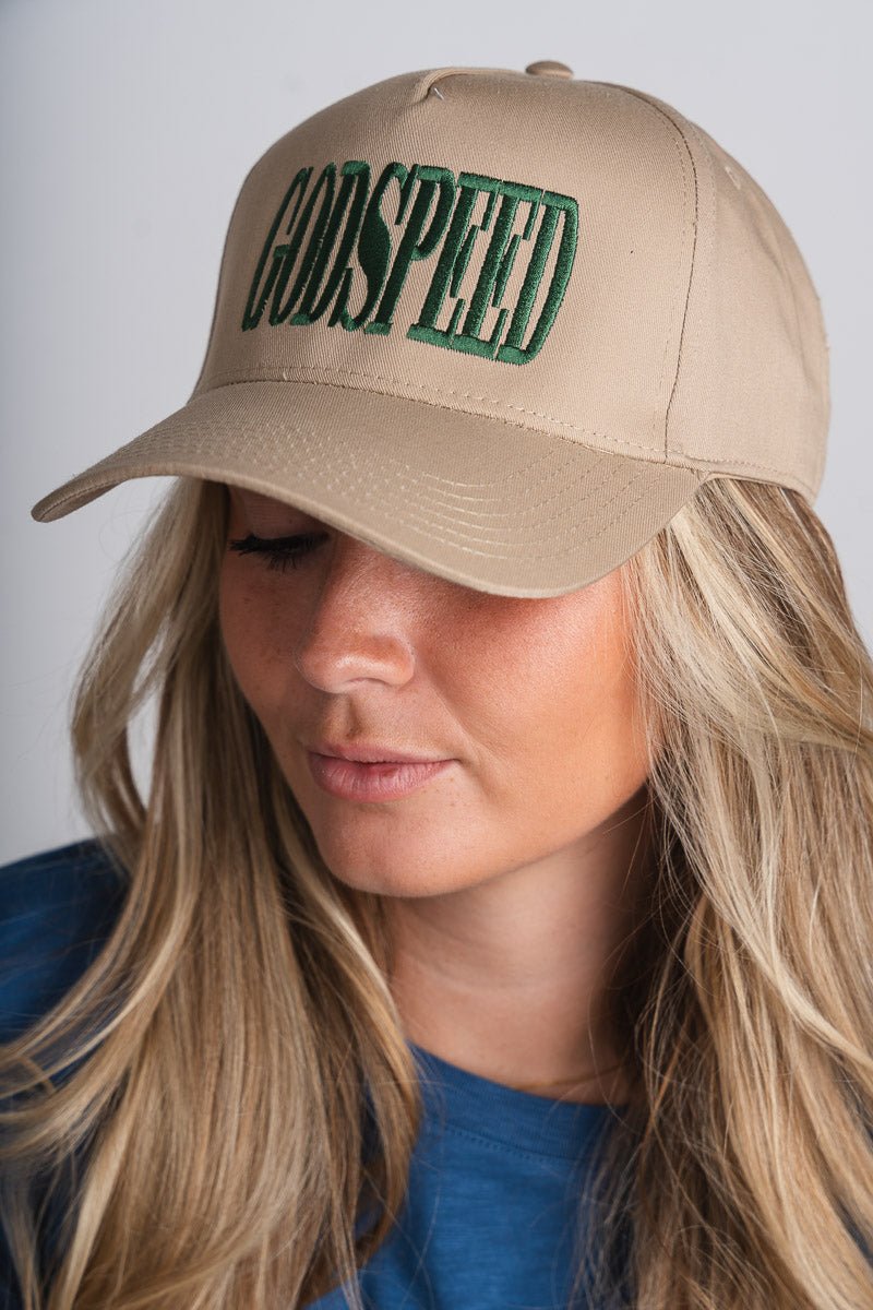 Godspeed vintage hat khaki - Trendy Hats at Lush Fashion Lounge Boutique in Oklahoma City