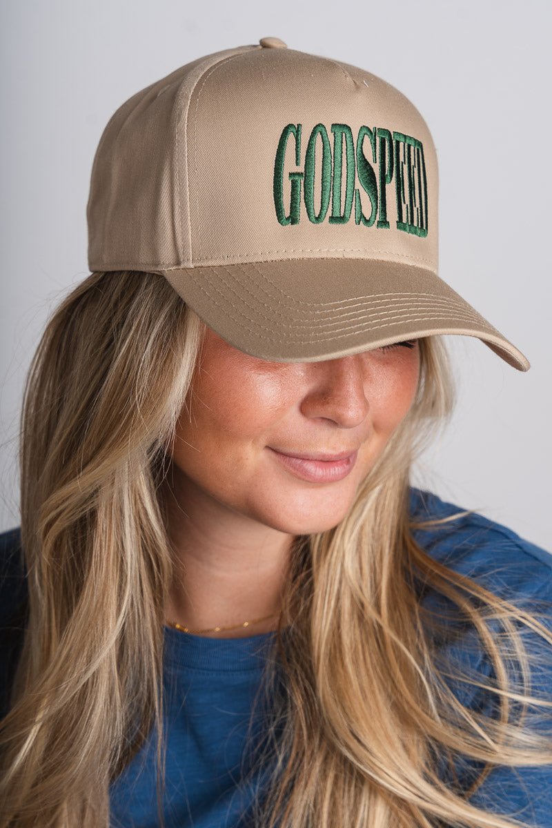 Godspeed vintage hat khaki - Trendy Hats at Lush Fashion Lounge Boutique in Oklahoma City