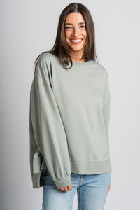 Z Supply modern weekender sage green - Z Supply top - Z Supply Tops, Dresses, Tanks, Tees, Cardigans, Joggers and Loungewear at Lush Fashion Lounge