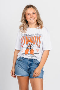 OU OSU Cowboys Pete 1890 unisex t-shirt white T-shirt | Lush Fashion Lounge Trendy Oklahoma University Sooners Apparel & Cute Gameday T-Shirts