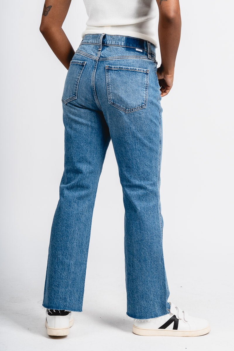 Daze Soho high rise ankle flare jeans vixen | Lush Fashion Lounge: boutique women's jeans, fashion jeans for women, affordable fashion jeans, cute boutique jeans