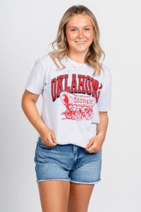 OU OU Oklahoma schooner unisex t-shirt ash T-shirt | Lush Fashion Lounge Trendy Oklahoma University Sooners Apparel & Cute Gameday T-Shirts