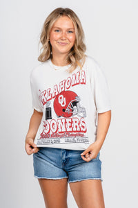 OU OU Sooners national champions unisex t-shirt natural T-shirt | Lush Fashion Lounge Trendy Oklahoma University Sooners Apparel & Cute Gameday T-Shirts