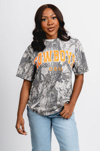 OSU OSU Cowboys camo tee black/white T-shirt | Lush Fashion Lounge Trendy Oklahoma State Cowboys Apparel & Cute Gameday T-Shirts