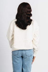 OU OU Sooners big football hi dive sweatshirt natural T-shirt | Lush Fashion Lounge Trendy Oklahoma University Sooners Apparel & Cute Gameday T-Shirts