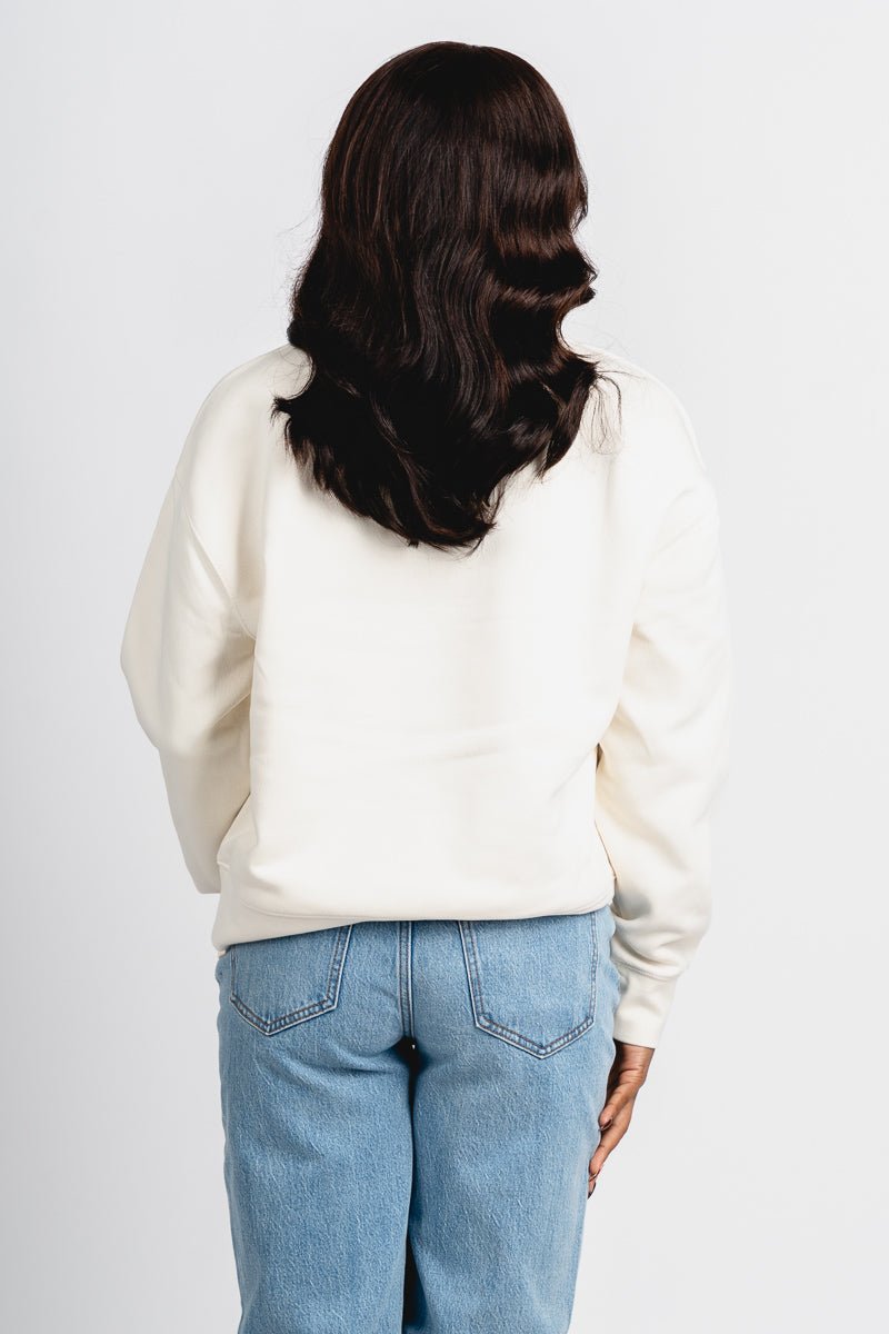 OU OU Sooners big football hi dive sweatshirt natural T-shirt | Lush Fashion Lounge Trendy Oklahoma University Sooners Apparel & Cute Gameday T-Shirts