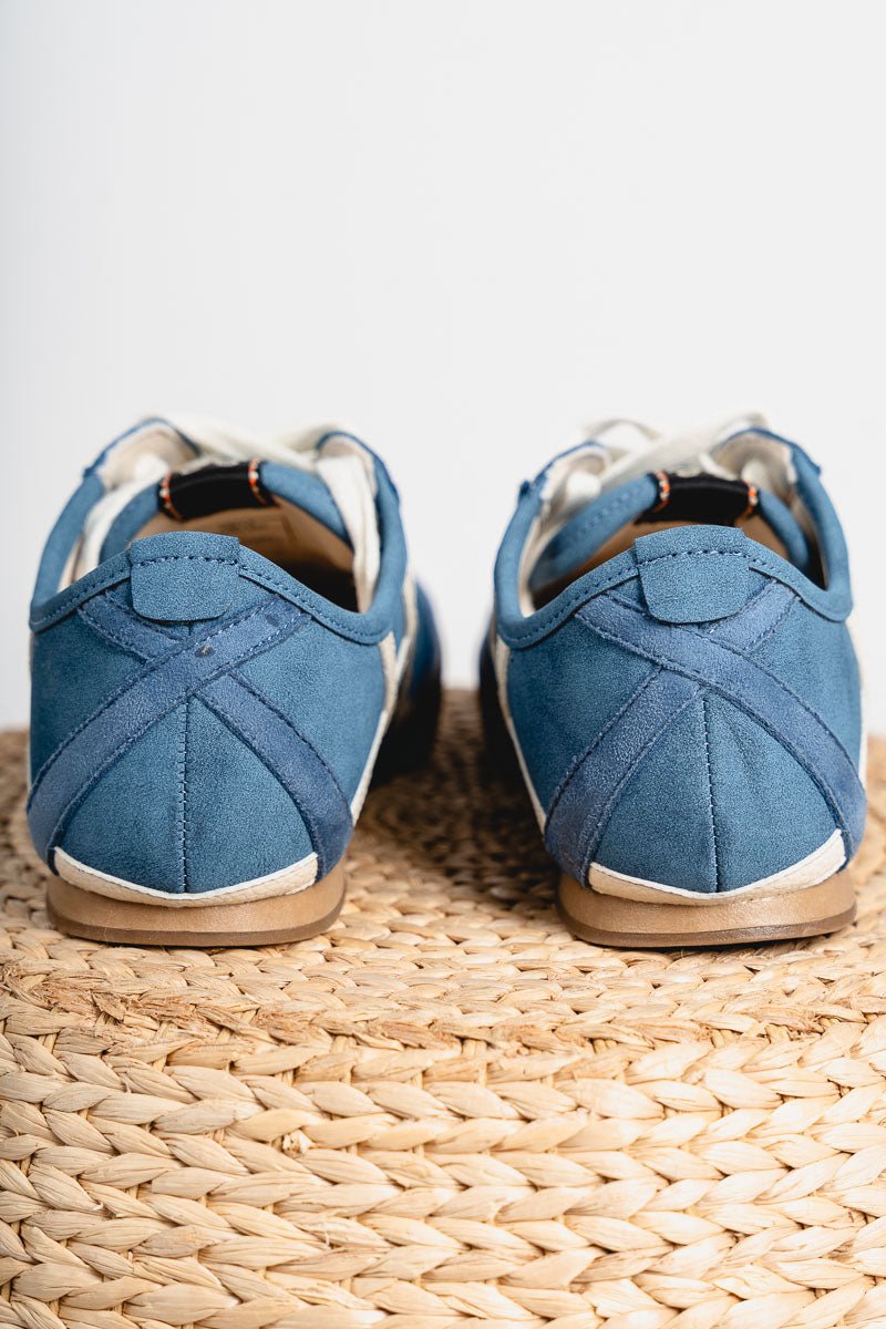 Polly criss cross sneaker blue - Trendy Oklahoma City Basketball T-Shirts Lush Fashion Lounge Boutique in Oklahoma City