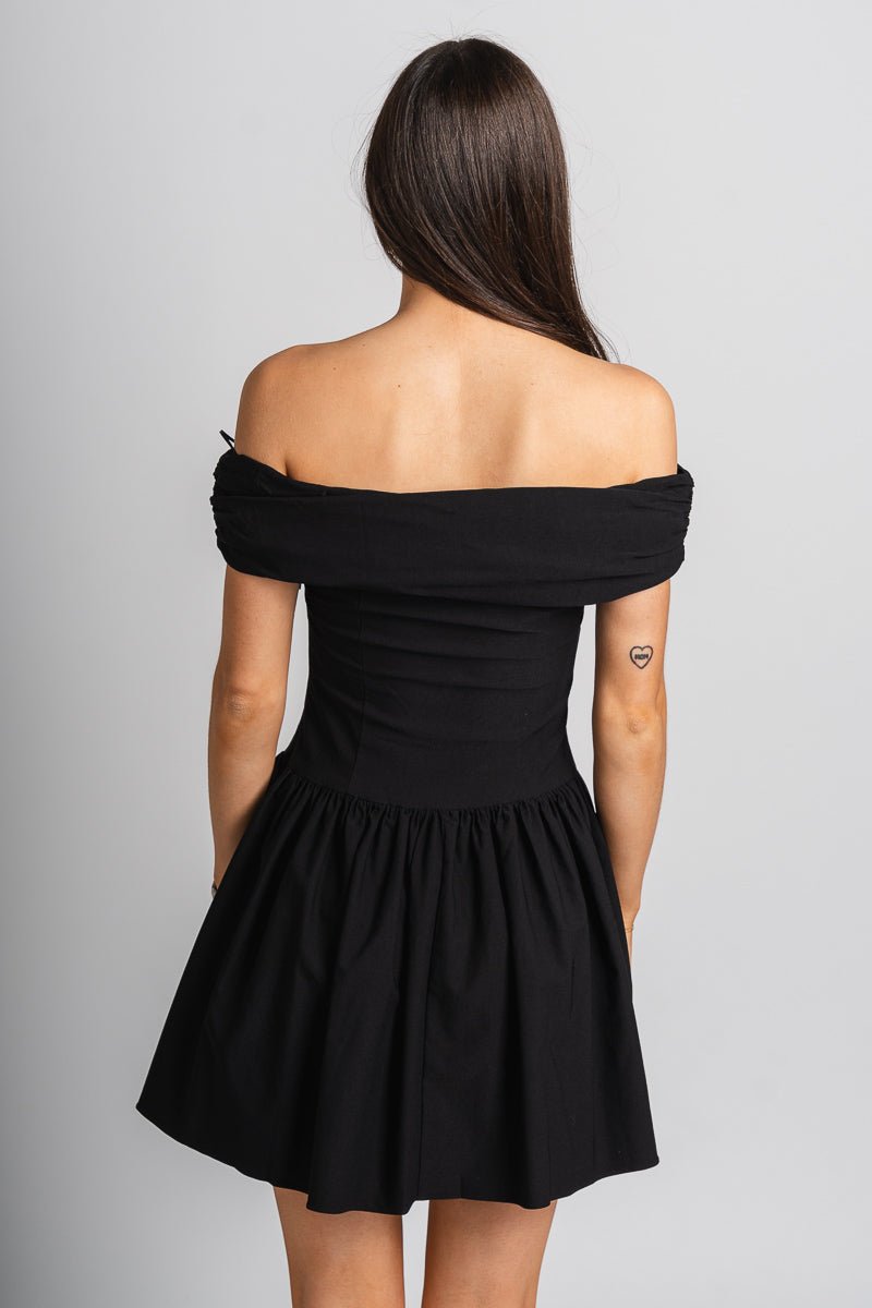 Off shoulder dress black