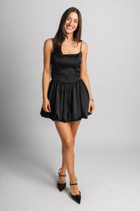 Bubble mini dress black - Trendy dress - Fashion Dresses at Lush Fashion Lounge Boutique in Oklahoma City