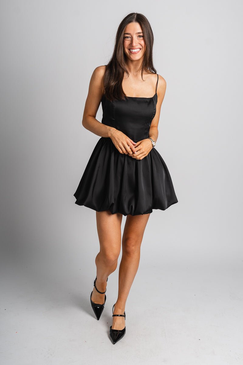 Bubble mini dress black Stylish dress - Womens Fashion Dresses at Lush Fashion Lounge Boutique in Oklahoma City