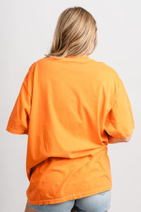 OSU OSU Oklahoma State simple oversized tee orange T-shirt | Lush Fashion Lounge Trendy Oklahoma State Cowboys Apparel & Cute Gameday T-Shirts