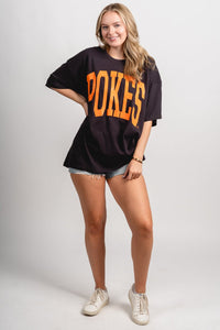 OSU OSU Cowboys Pokes oversized tee smoke T-shirt | Lush Fashion Lounge Trendy Oklahoma State Cowboys Apparel & Cute Gameday T-Shirts
