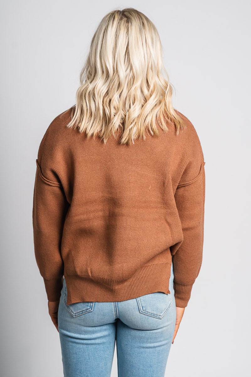 Oversized sweater toffee