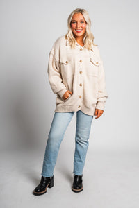 Sweater cardigan cream – Unique Sweaters | Lounging Sweaters and Womens Fashion Sweaters at Lush Fashion Lounge Boutique in Oklahoma City