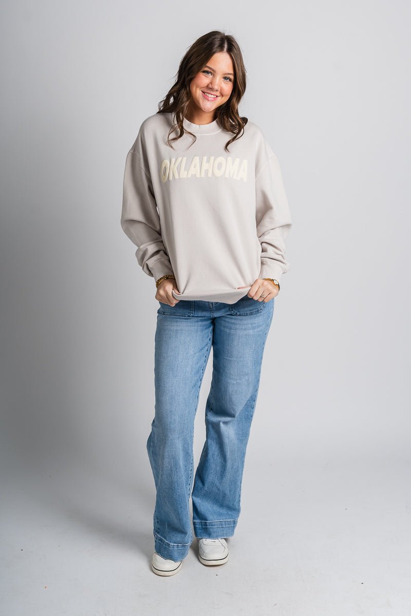 Oklahoma puff sweatshirt bone