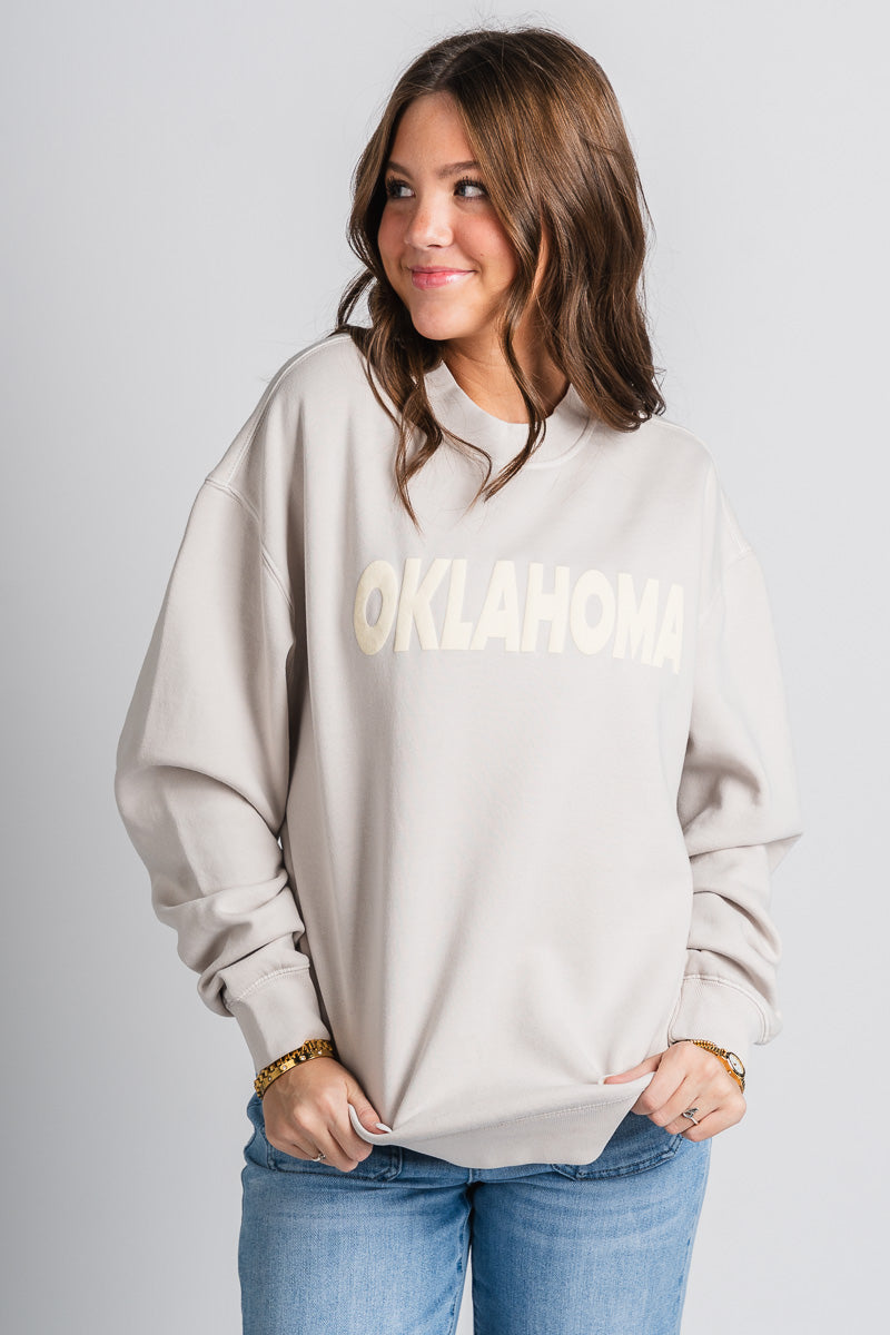 Oklahoma puff sweatshirt bone