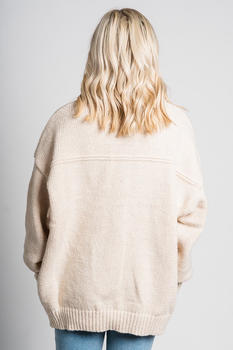 Sweater cardigan cream