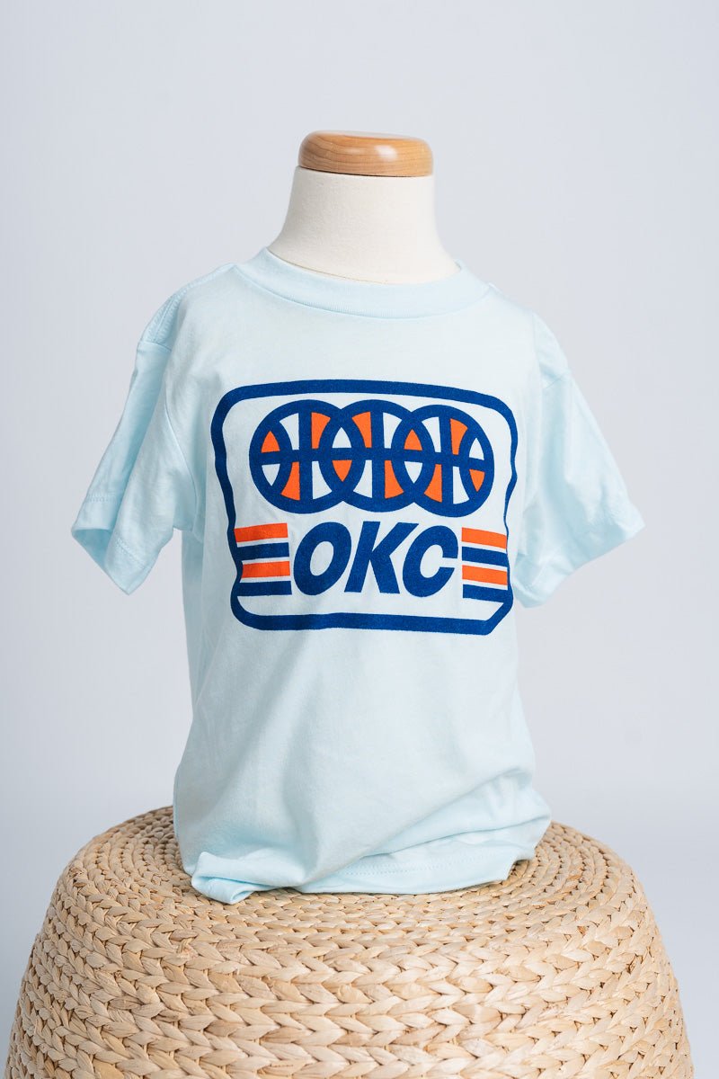 KIDS OKC basketball lines t-shirt - Trendy OKC Apparel at Lush Fashion Lounge Boutique in Oklahoma City