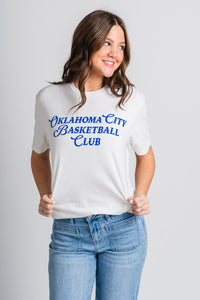 Oklahoma City basketball club t-shirt natural - Trendy Oklahoma City Basketball T-Shirts Lush Fashion Lounge Boutique in Oklahoma City