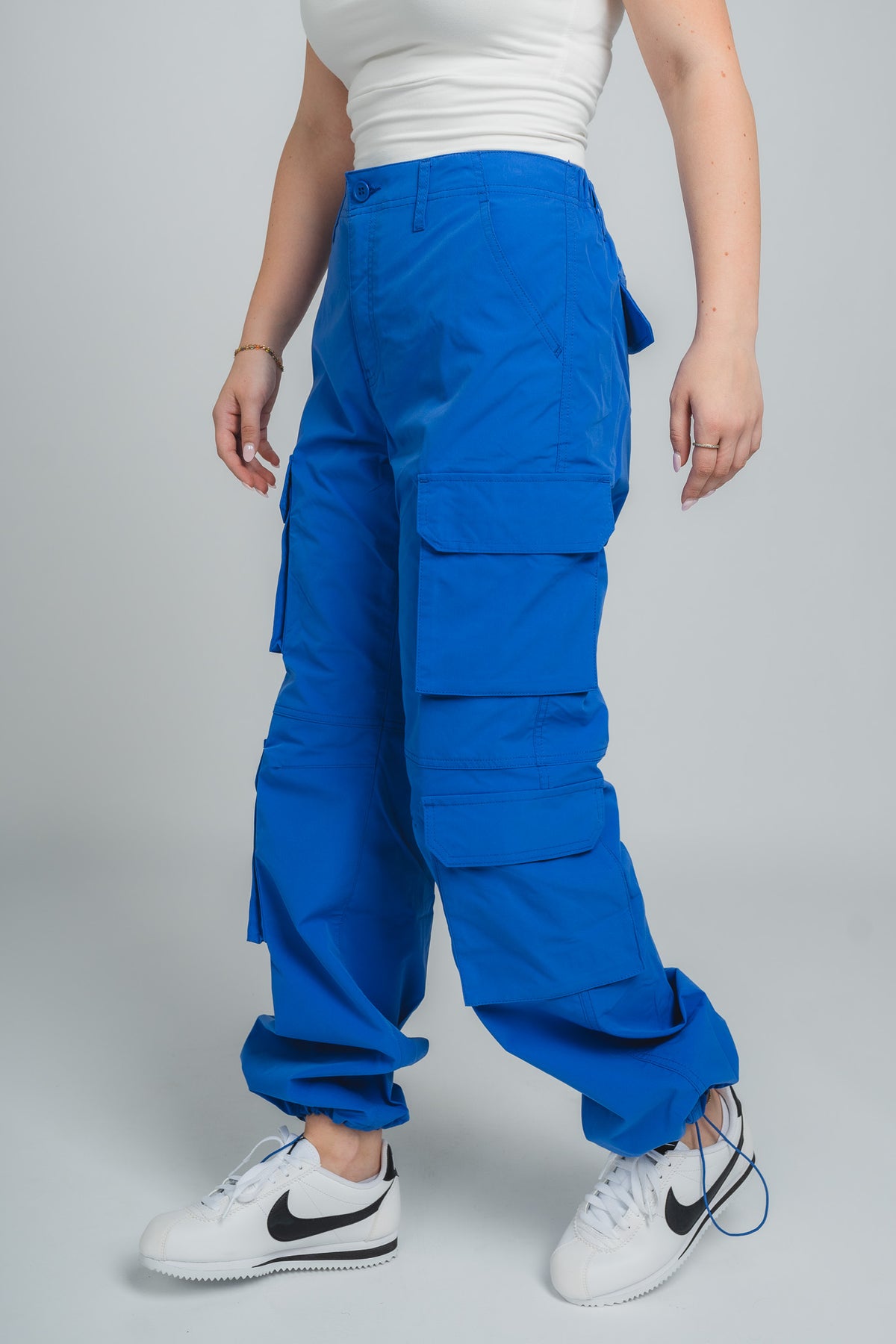 Cargo pants azure - Trendy OKC Apparel at Lush Fashion Lounge Boutique in Oklahoma City