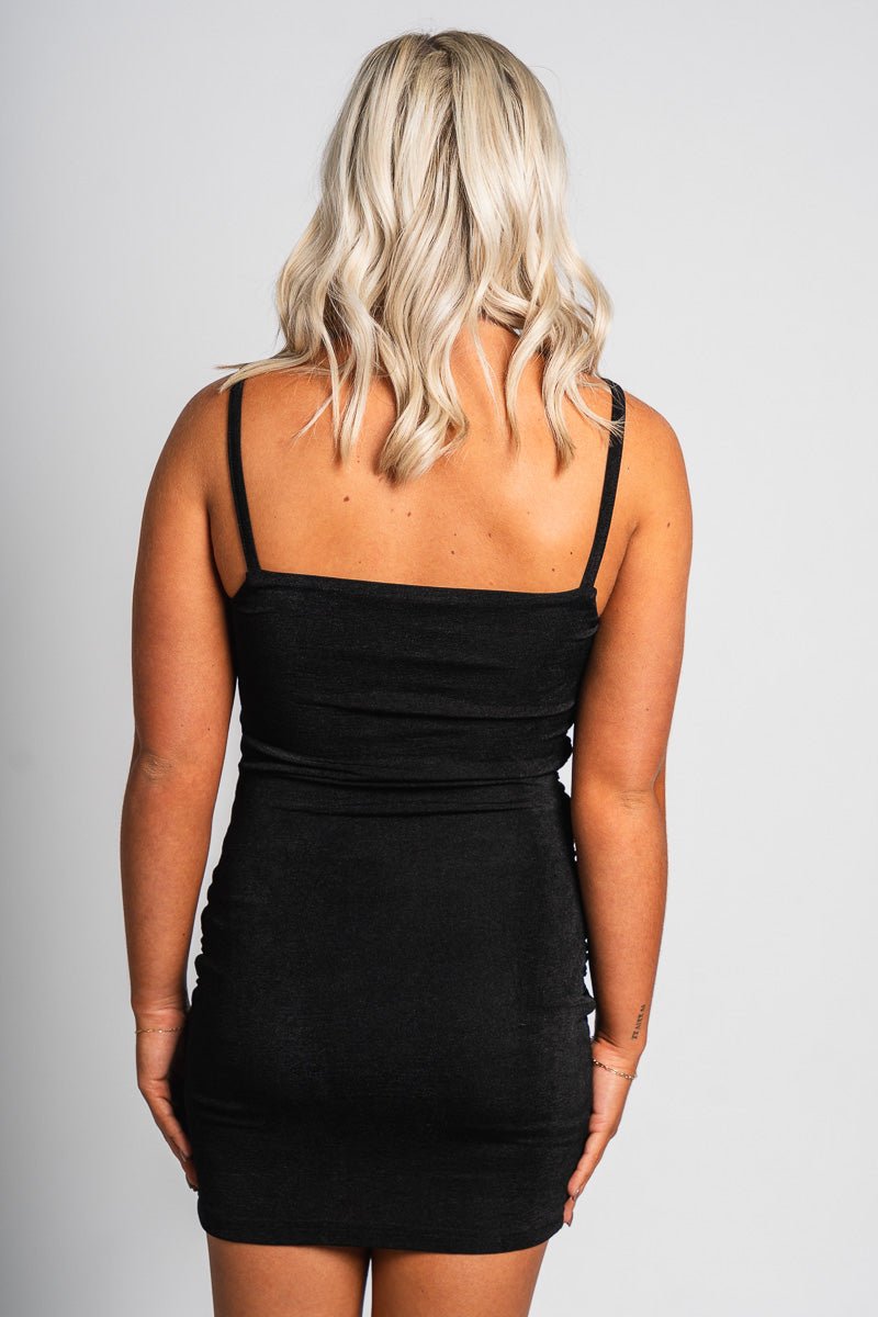 Ruched mini dress Black Black / Small Ruched mini dress Black Black / Small