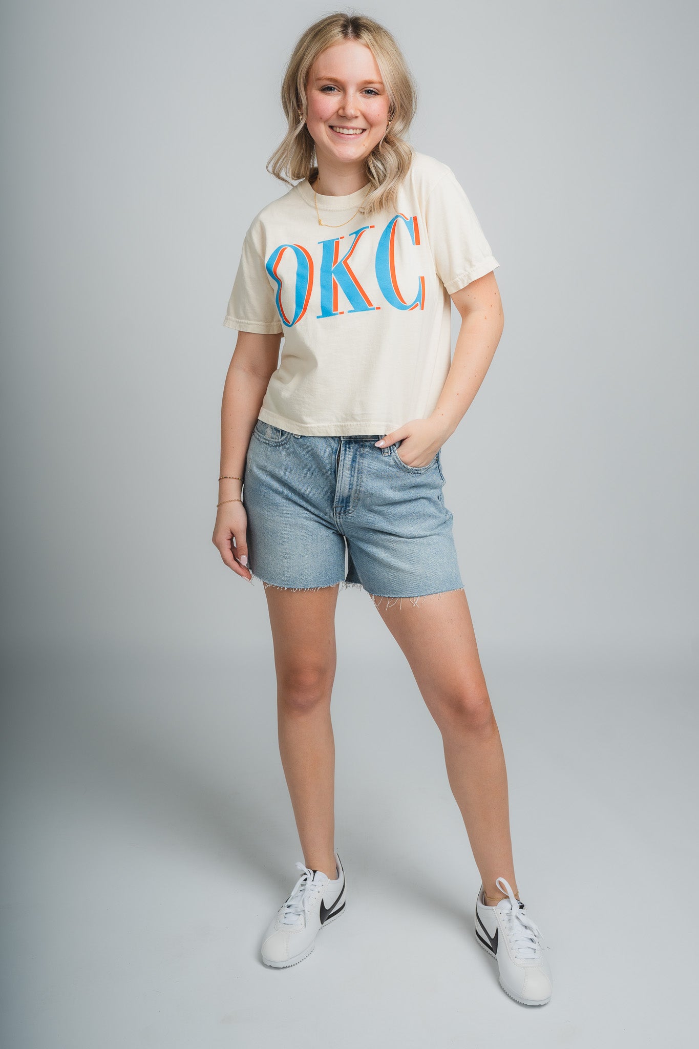 OKC vogue crop t-shirt - Oklahoma City inspired graphic t-shirts at Lush Fashion Lounge Boutique in Oklahoma City