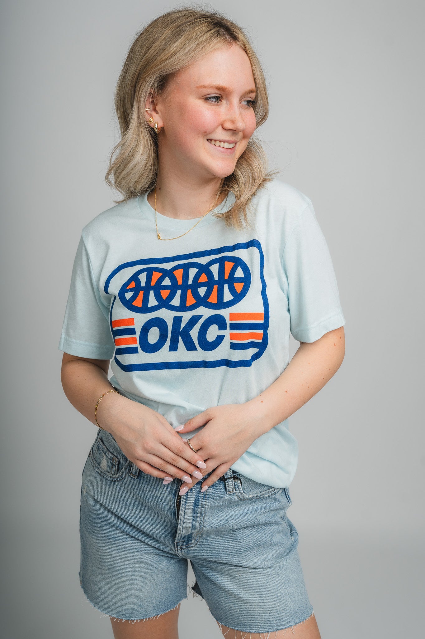 OKC basketball lines unisex t-shirt - Trendy Oklahoma City Basketball T-Shirts Lush Fashion Lounge Boutique in Oklahoma City