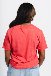 OU OU Sooners Horns Down bookmania t-shirt red T-shirt | Lush Fashion Lounge Trendy Oklahoma University Sooners Apparel & Cute Gameday T-Shirts