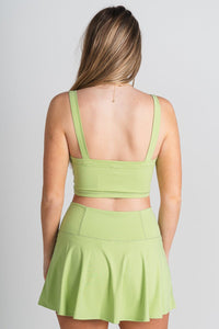 Sporty tank top light green - Fun Tank Top - Unique Lounge Looks at Lush Fashion Lounge Boutique in Oklahoma