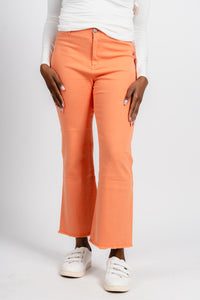 High rise flare jeans ginger | Lush Fashion Lounge: boutique women's jeans, fashion jeans for women, affordable fashion jeans, cute boutique jeans