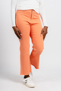 High rise flare jeans ginger | Lush Fashion Lounge: boutique women's jeans, fashion jeans for women, affordable fashion jeans, cute boutique jeans