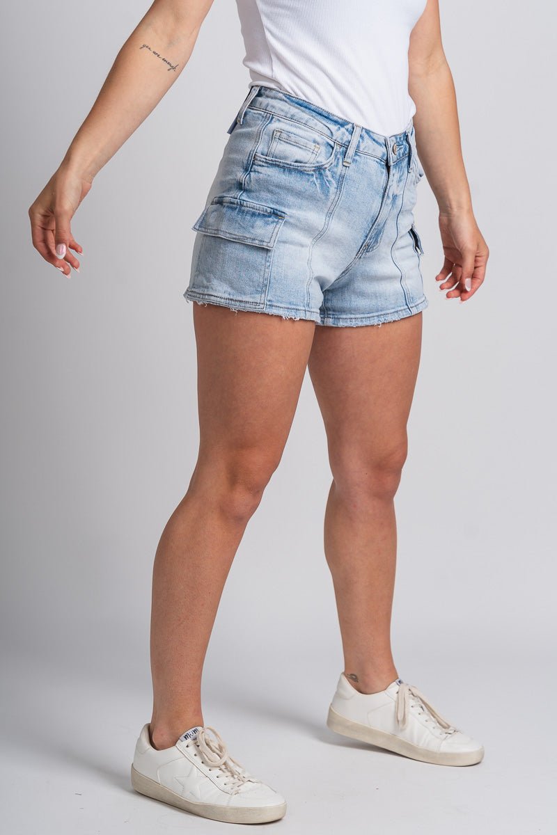 Vervet high rise cargo shorts victoria river - Stylish Shorts - Trendy Staycation Outfits at Lush Fashion Lounge Boutique in Oklahoma City