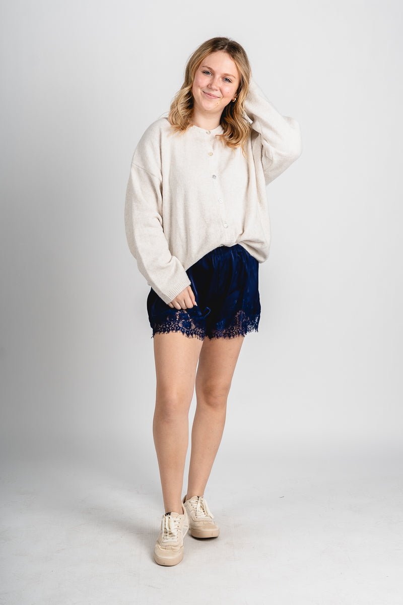 Button up sweater cardigan ivory